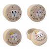 Fetal Hair Umbilical Cord Preservation Wood Baby Tooth Box Tooth Fairy Box  Children
