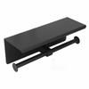 Stainless Steel Toilet Paper Holder Mirror Shiny Wall Mounted Toilet Paper Shelf Holder Practical Multi-Functional