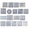 Silicone Stamping Nail Art Molds Silicone Stamps Multi Shapes Nail Art Moulds DIY Nail Art Tools for Nail Decorations