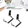 2Pcs Anti-Lost Retractable Sling Keychain for Camping, Climbing Nylon Tactic Lanyard Secure Spring Lanyard Coil Lanyard