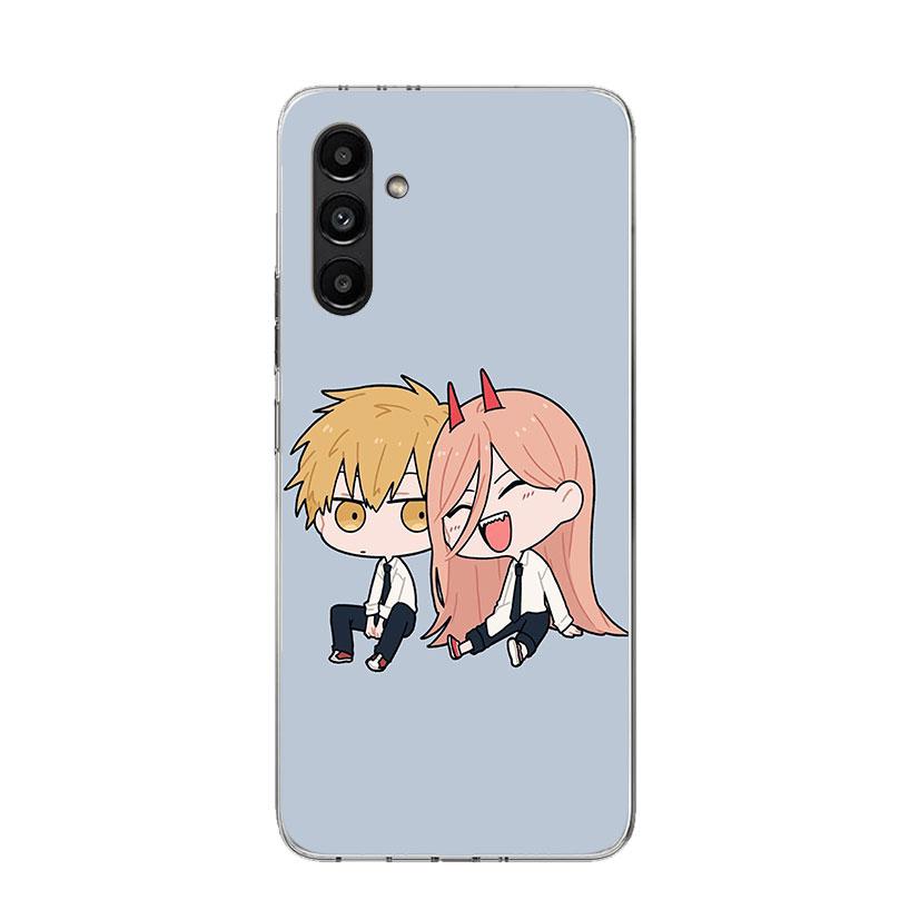 Милый Чехол для Телефона с Chainsaw Man Для Samsung Galaxy A17 A16 A14 A15 A13 A57 A56 A54 A55 A53 A37 A36 A34 A35 A33 A26 A24 A25 A23 G