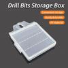 Ящик для хранения сверл, двухголовая отвертка, органайзер для сверл, кейс, коробка, аксессуары, пластиковый ящик для инструментов, пустой кейс для упаковки сверл