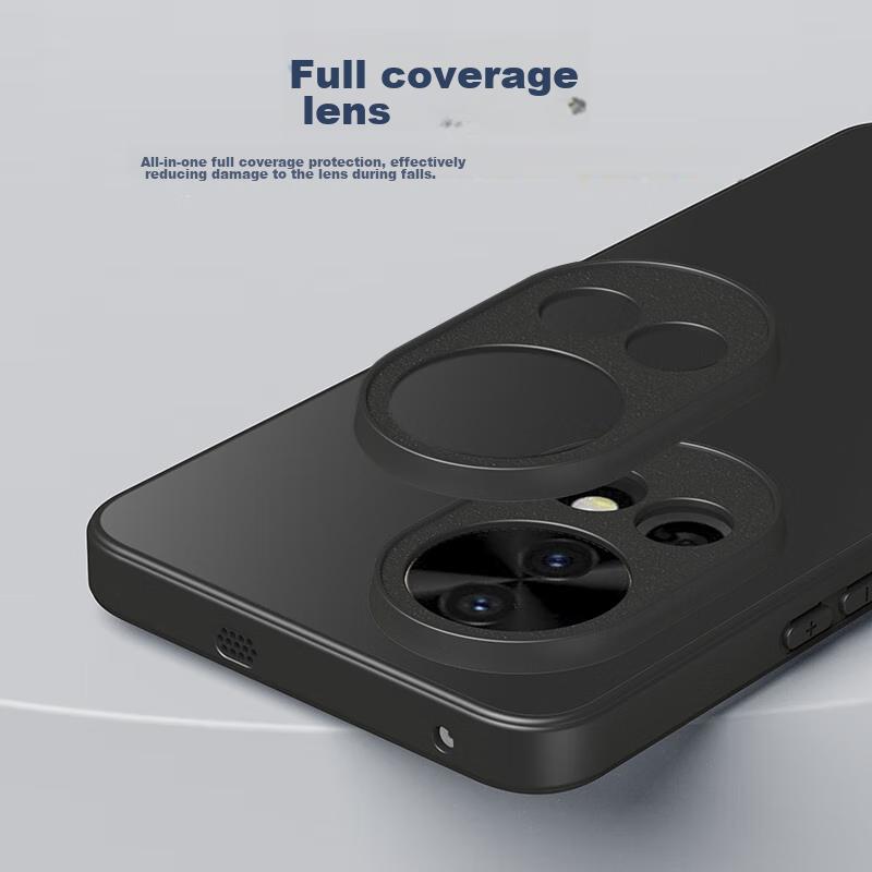 Phone Case for Huawei Nova 12 Pro, Huawei Nova 12 Pro Protective Cover, Frosted Full Coverage Ultra-Thin Shockproof Anti-Fingerprint - Graphite Black