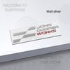 Car Decor Metal John Cooper Works JCW Letter Emblem 3D Sticker For Mini Cooper S U25 J01 J05 F66 F65 F67 Tail Rear Trunk Decals