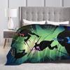 TMNT Game  Blanket Quality Warm  Bedding Throws Winter Airplane Travel Couch Chair Funny Bedspread