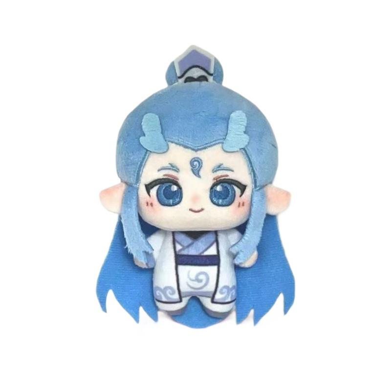 Anime Nezha The Demon Children Make Waves In the Sea Nezha Plush Toy AoBing Cute Doll Pendant for Chilidren's Birthday Gift 10cm