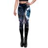 Halloween Night Digital Printed Elastic Women's Sports Pants, Yoga Pants, Peach Butt Elastic Leggings, Running Pants