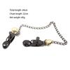Black Nipple Labia Stimulation Clips with Chain Breast Clamps BDSM Adult Sex Toys Couple Flirting Toys
