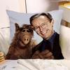 Classic TV Series AAlf Pillow Covers Cartoon Sofa Decorative Home Doublesided Printing Short Plush Cute Cushion Cover