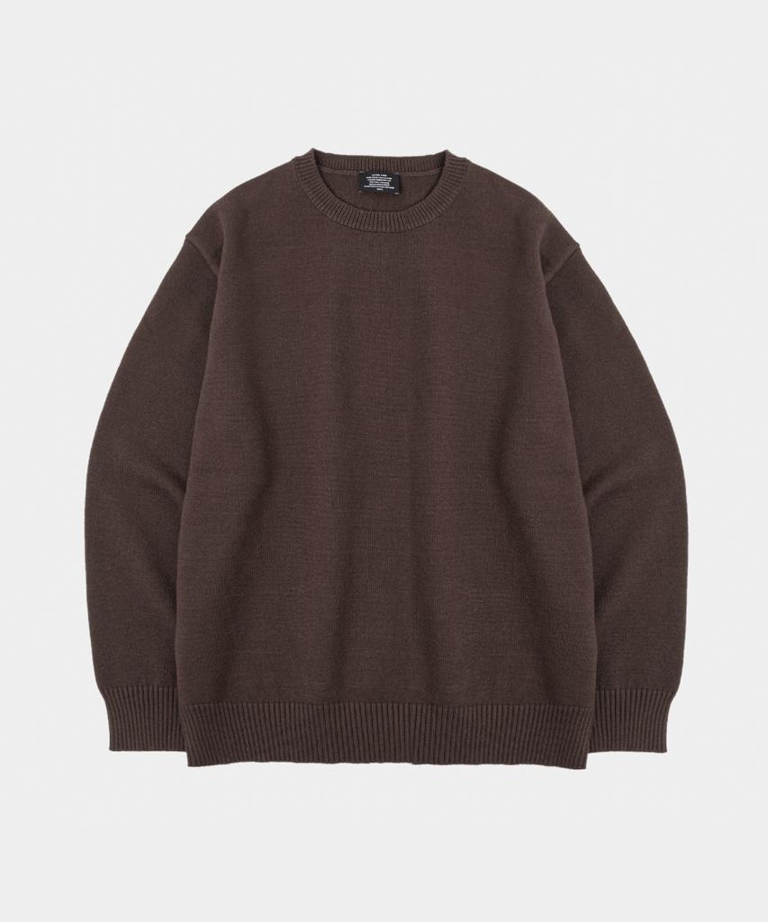 LETTERCOMO Essential Daily Round Knit Brown