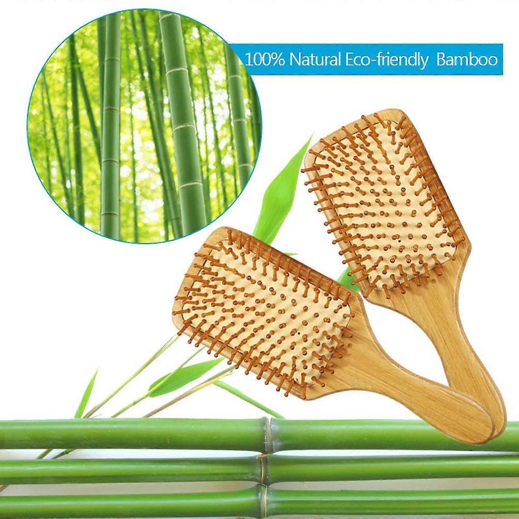 Hair Brush Comb Bamboo Paddle Hairbrush Massage Brush Comb