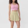 Womens Quick-Dry Anti-Show-through Workout Skirt Set Yoga Short Tank Top Running Fitness Gym Dance