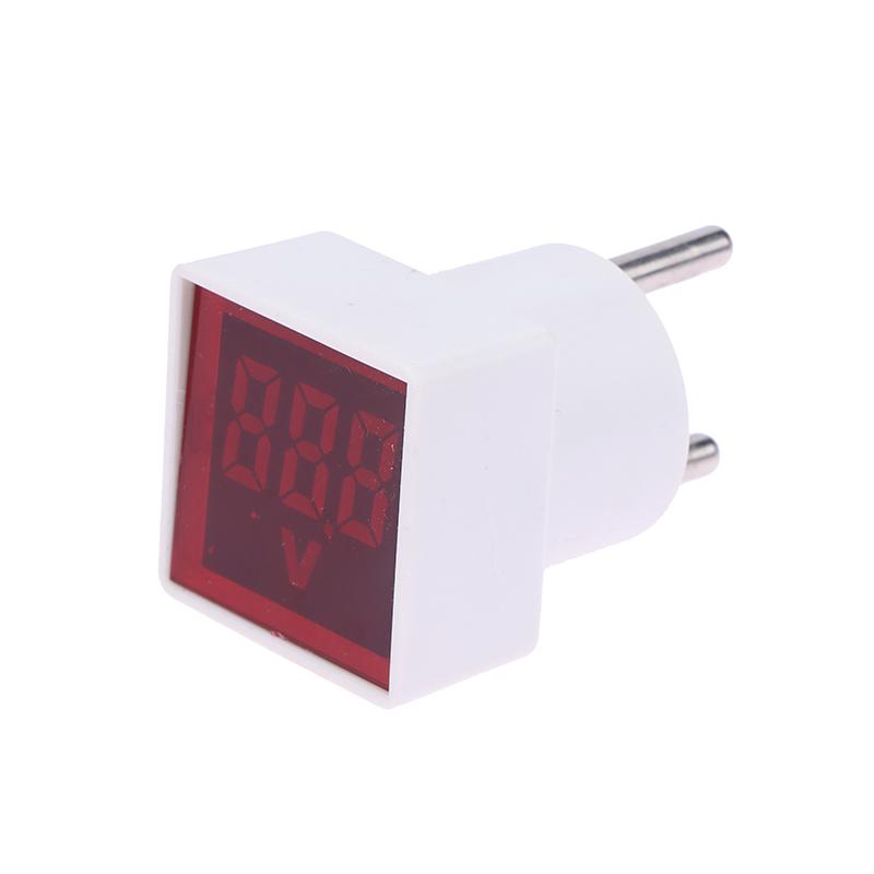 Квадратные цифровые напряжения указывают AC220V/230V Тестер домашней цепи Простая установка Универсальный домашний измеритель напряжения переменного тока