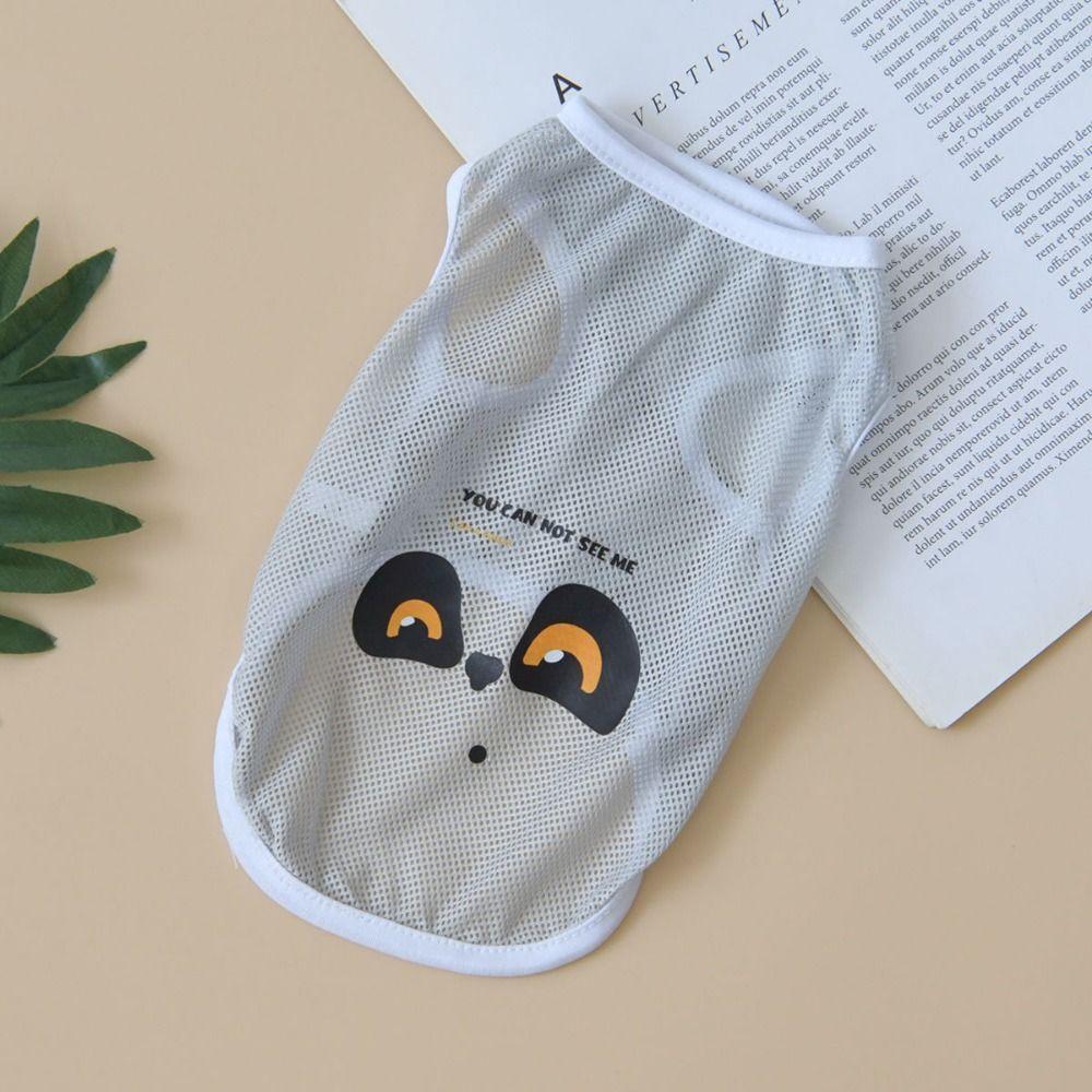 Cartoon Print Cat Thin Vest Breathable Dog Cartoon Printed Vest For Dogs Puppy Cats