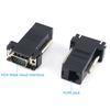 Extender Vga Rgb Hdb Male To Lan Cat5 Cat6 Rj45 Net Cable Female Adapter