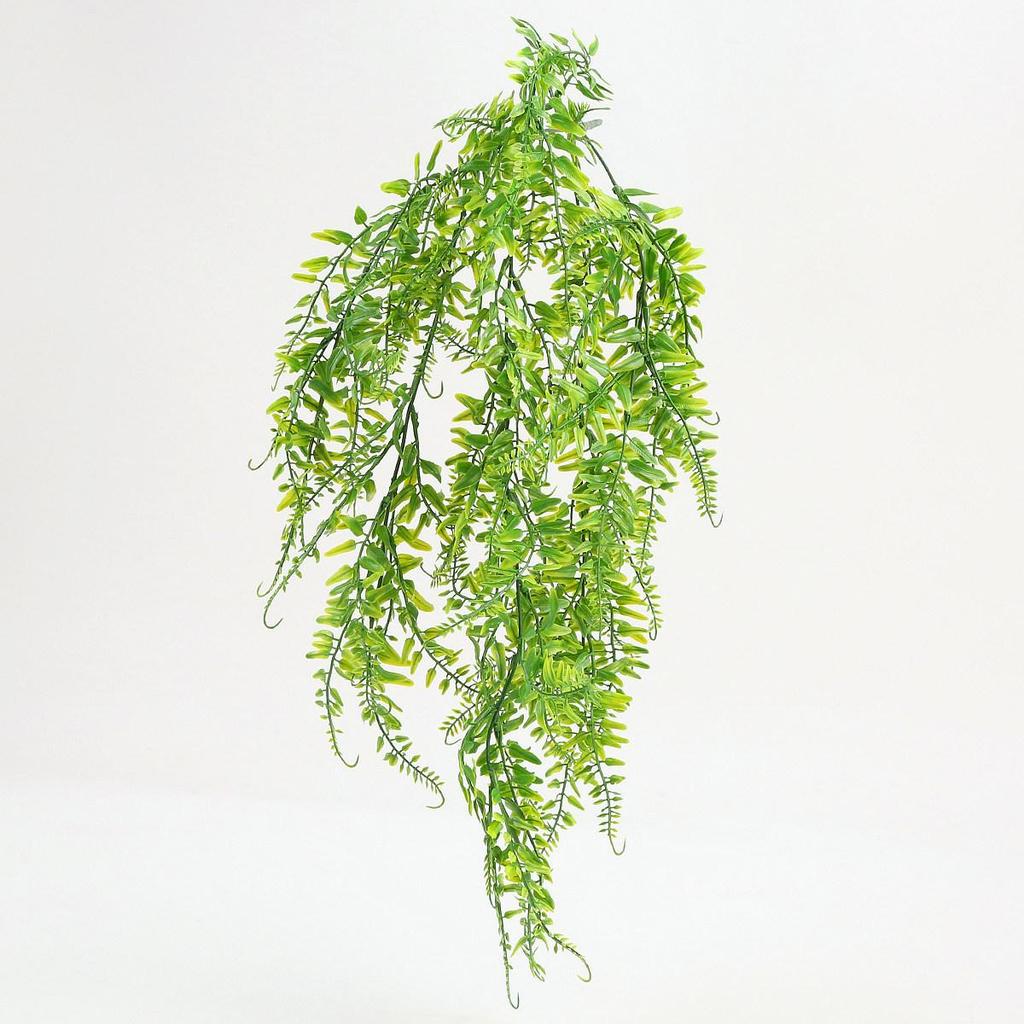 Artificial Boston Fern Vines: Green Wall Hanging Decoration for Balcony