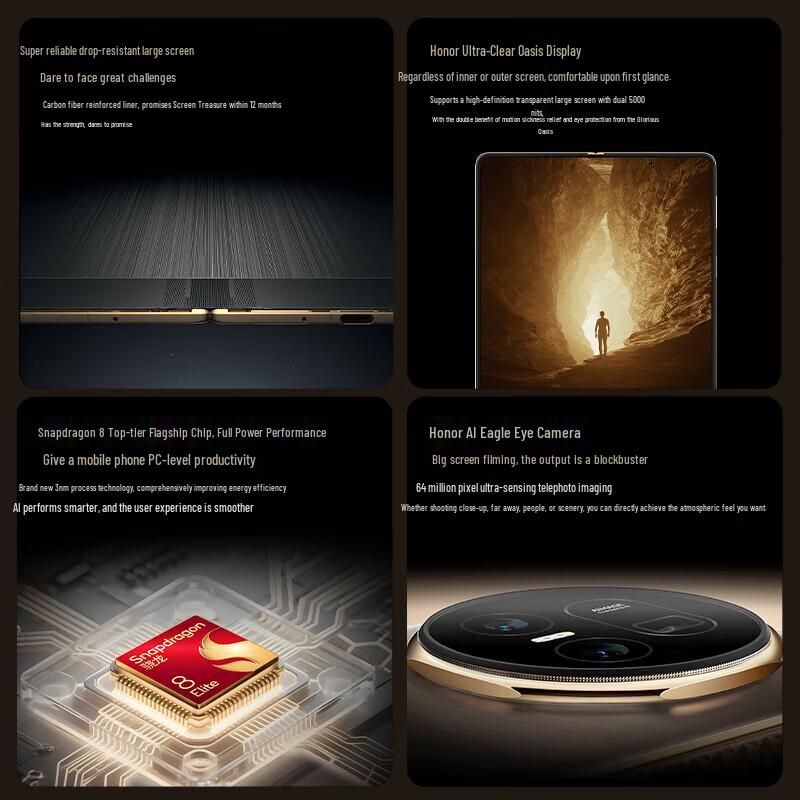 Honor Magic V5 AI Foldable Smartphone (CN version)