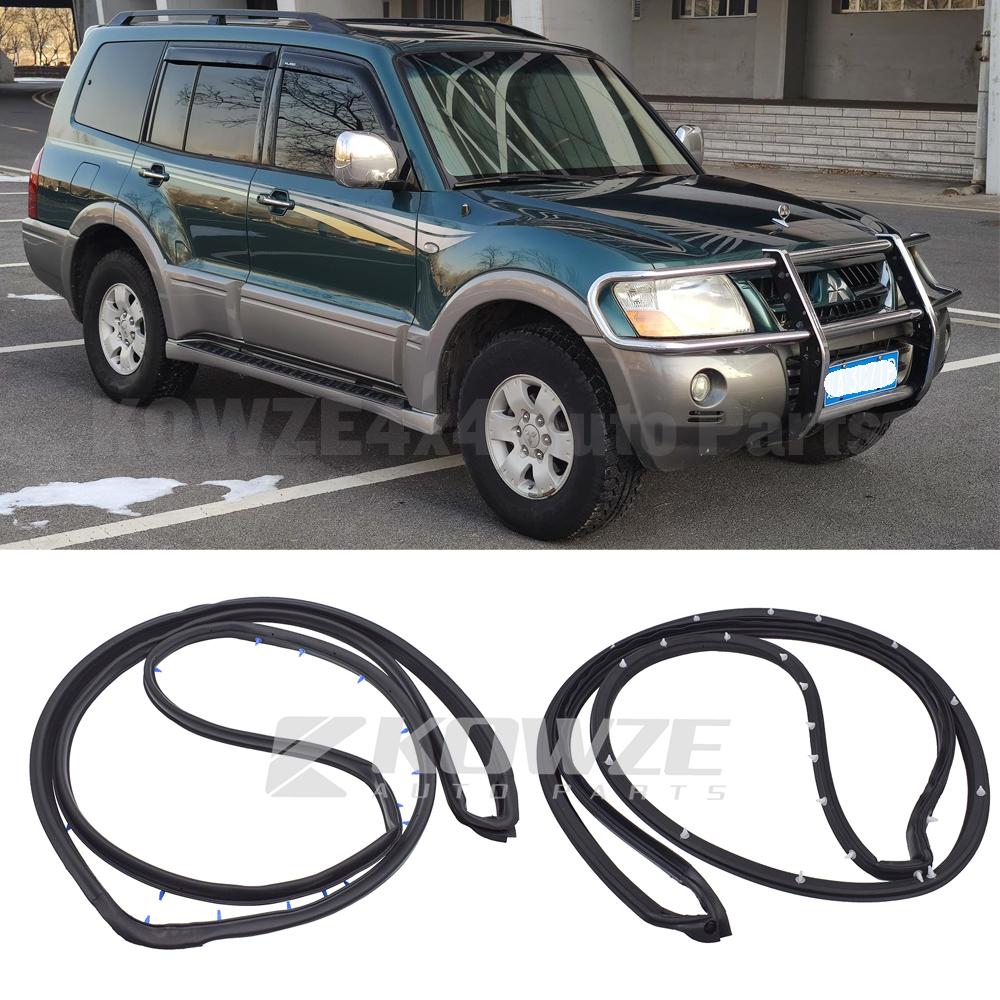 Резиновая уплотнительная полоса для двери Mitsubishi Montero Pajero 3 4 MK3 MK4 V73 V75 V77 V78 V93 V97 V98 Проем двери автомобиля Внешний уплотнитель