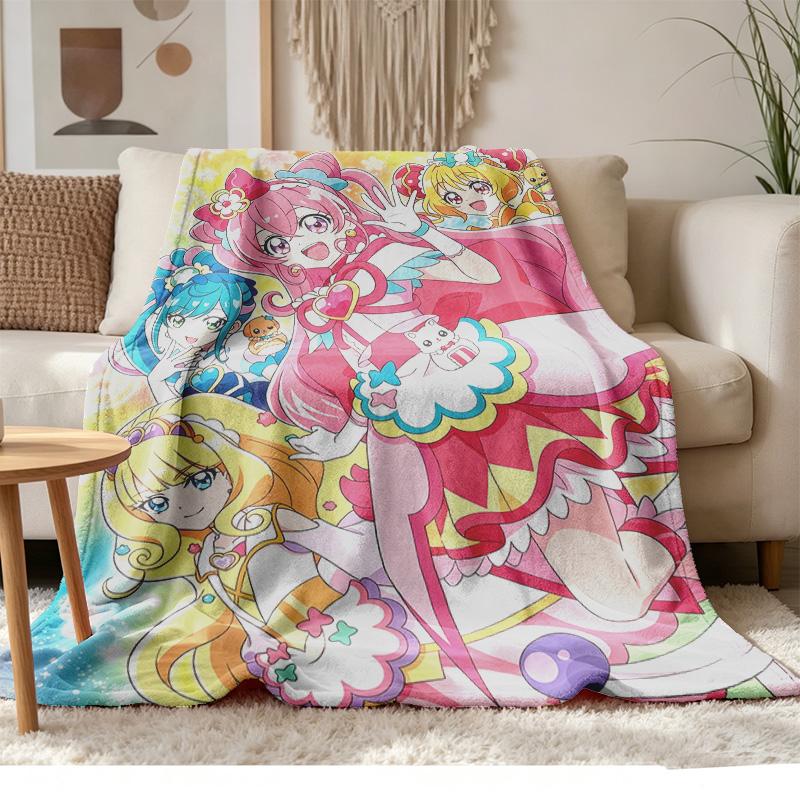 idol precure Soft and comfortable flannel Suitable for sofas living rooms outdoor camping travel and also makes a great anniversary gif
