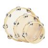4/6/7/8/10inch Tambourine Wooden Handheld Drum Children Toys Single Row Tambourine  Dance Concerts