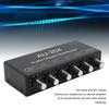 Portable Audio Mixer, Stereo Sound Signal Mixer, 2-in, 4-out, 3.5mm Interface, Stereo Headphone Amplifier Mixer for Studio and Stage Use