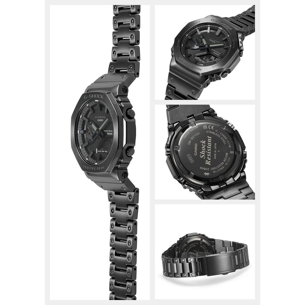 Casio Мужские часы G-Shock Full Metal Solar с Bluetooth GM-B2100BD-1AJF Black - настоящая японская модель