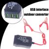 Высокоэффективный адаптер питания 12В 24В на 5В с 3 портами USB и зажимами для аккумулятора для зарядки мобильного телефона, аварийное USB-питание