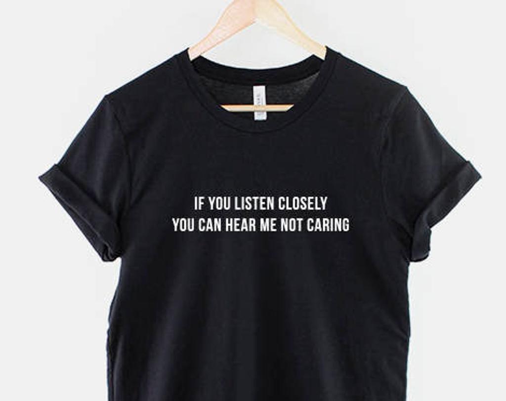 Kinda Care Kinda Don’t Shirt, Sarcastic Quote Design, Funny Attitude Gift