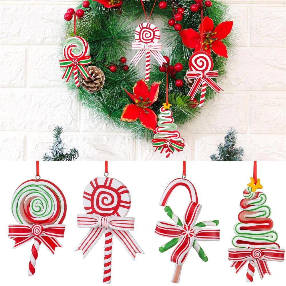Decor Fake Candy Canes Candy Cane Hanging Decorations Lollipop Ornament Christmas Candy Ornaments