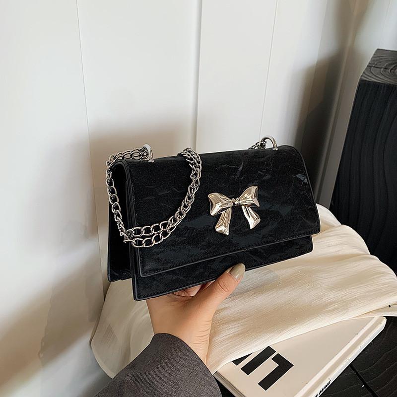 Chic Street Style Chain Shoulder Bag Fashion Trendy Small Square Bag For Women