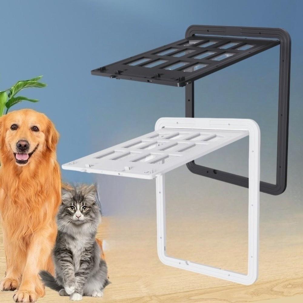 Self-Closing Pet Lockable Screen Door Reinforced Dog Sliding Door Screen Dog Screen Door  Balcony