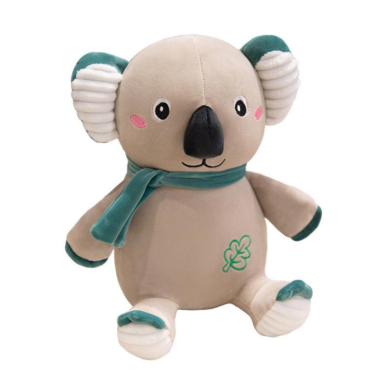 Cute scarf koala doll plush toy koala bear doll children's company soothing rag doll birthday gift