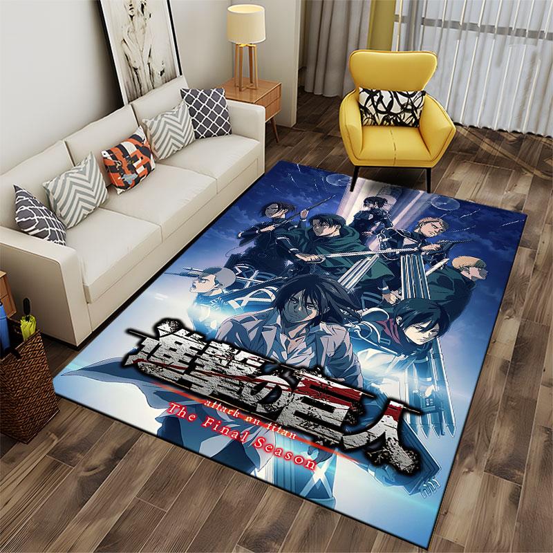 Attack on Titan Final Season suitable as a non-slip mat for the living room or bedroom sofa