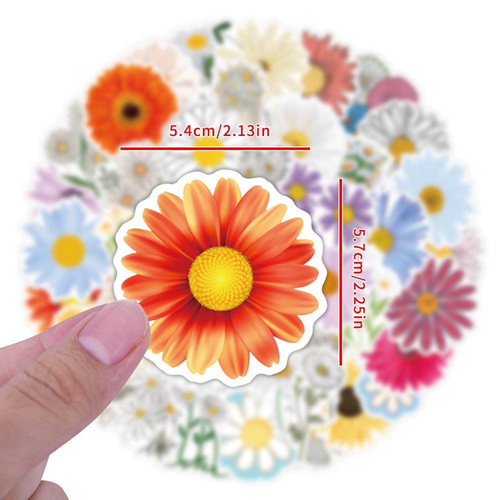55 Daisy Graffiti New Stickers Decorative Scooter Water Cup Helmet Waterproof Stickers