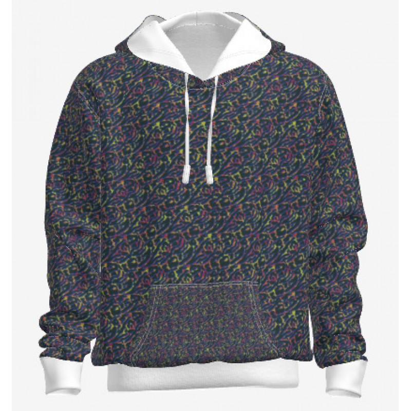 Soft Oversized Hoodie Men Fall Cotton 280g Thermal Transfer Print 3D Streetwear Sweatshirt