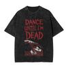 Lady Gaga Футболки The Dead Dance Хип-хоп Стиранные с коротким рукавом Уличный стиль Винтажные для Мужчин Женщин Футболки с принтом