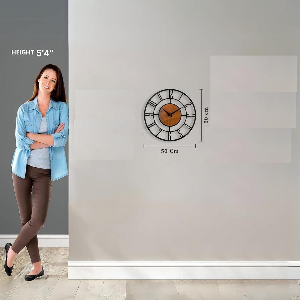 Металлические настенные часы для гостиной Стильные Новейшие | Оригинальные Большого размера настенные часы для холла, спальни, кухни, гостиной | Декоративные Антикварные настенные часы