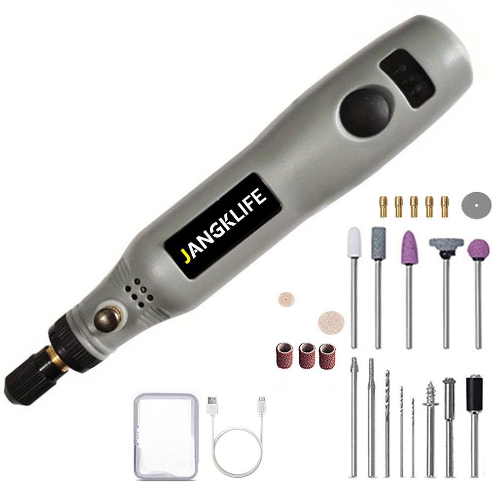 Беспроводные вращающиеся инструменты, набор шлифовальных станков с зарядкой через USB, беспроводная гравировальная ручка, набор инструментов для полировки «сделай сам», роторный инструмент для вырезания
