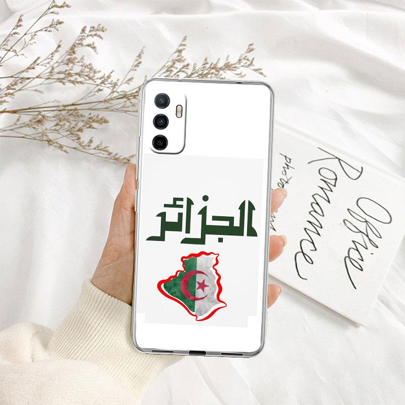 IK3 Algerian Passport Flag Transparent Phone Case for Samsung Galaxy A04 A04S A14 A23 A34 A54 M23 M33 M52 M53