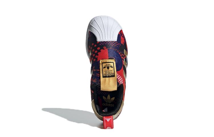 adidas Оригиналы SUPERSTAR 360 C Кожаные износостойкие Низкие кеды для скейтборда Темно-синий Оранжевый GZ7346