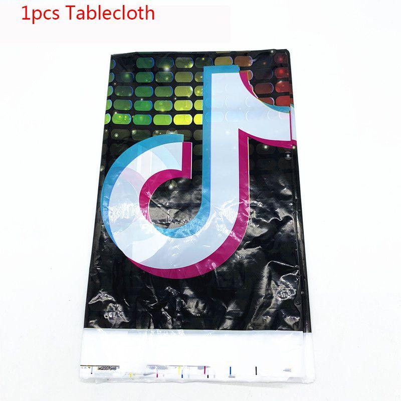 Набор красочных принадлежностей для дня рождения в стиле Тик Ток, включающий веселую посуду, декор, тарелки, стаканы и баннер