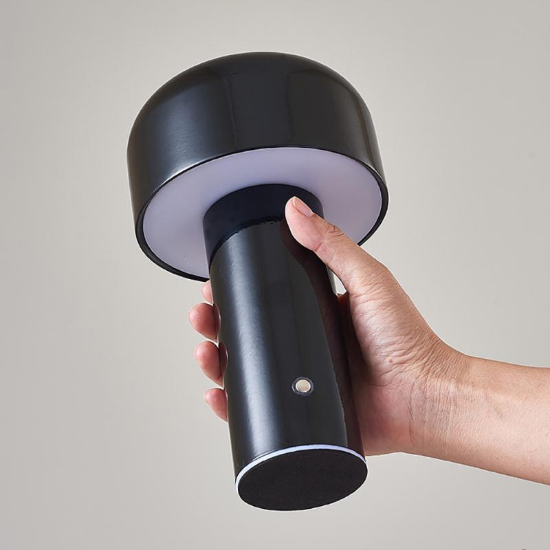 Mushroom Shaped Led Table Lamp Portable Dimmable Usb Rechargeable Bedroom Bedside Lamp Night Light