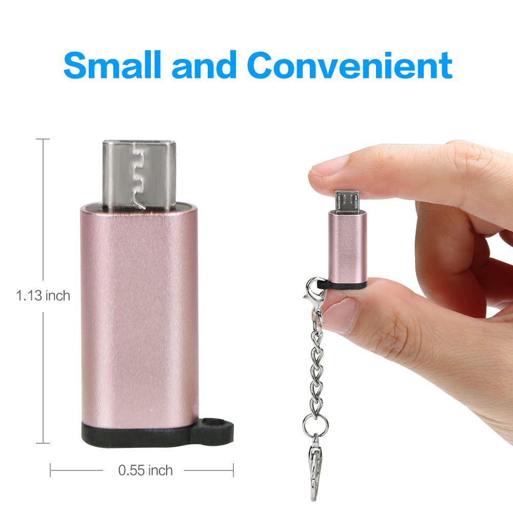 Phone Tablet Data Cable Fast Transfer Converter Female to Male OTG Adapter Type-C to Micro USB