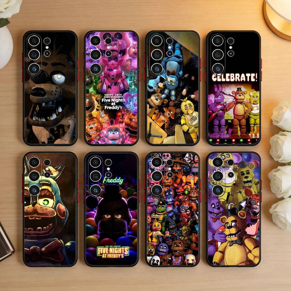 Чехол для телефона Five Nights at Freddy's для Samsung S26, S25, S24, S23, S22, S21, S20, S30, Ultra, Plus, Fe, Note, 5G Черный
