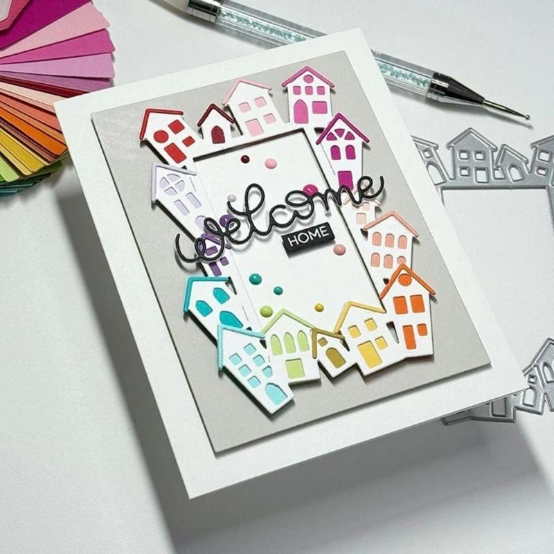 Background Board Cutting Dies Metal Die Cuts Embossing Templates Molds Cuts Stencils for Scrapbooking Card Decoration