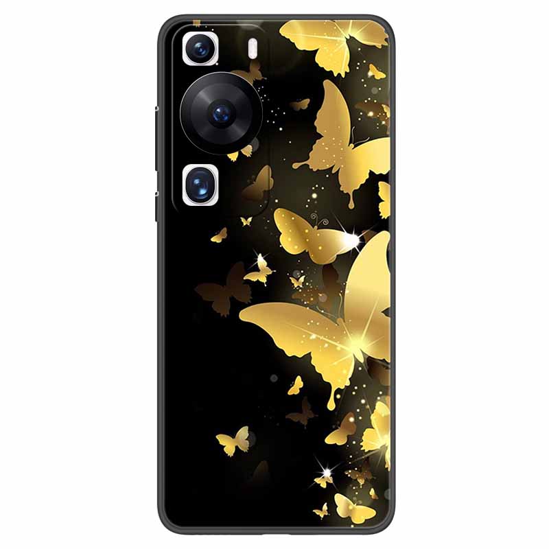 Мягкий чехол для Huawei P60 Pro Защитный TPU Черный Силиконовый Чехол для Huawei P60 P 60 Чехлы для Телефона P60Pro 6.67'' Модный Корпус