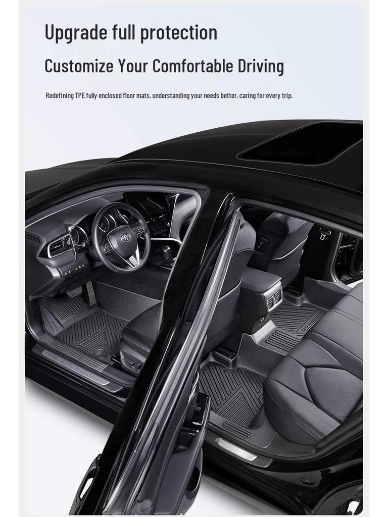 Коврики в салон Volkswagen Teramont X, Модели 17-24, Полностью закрывающие 7-местный, TPE