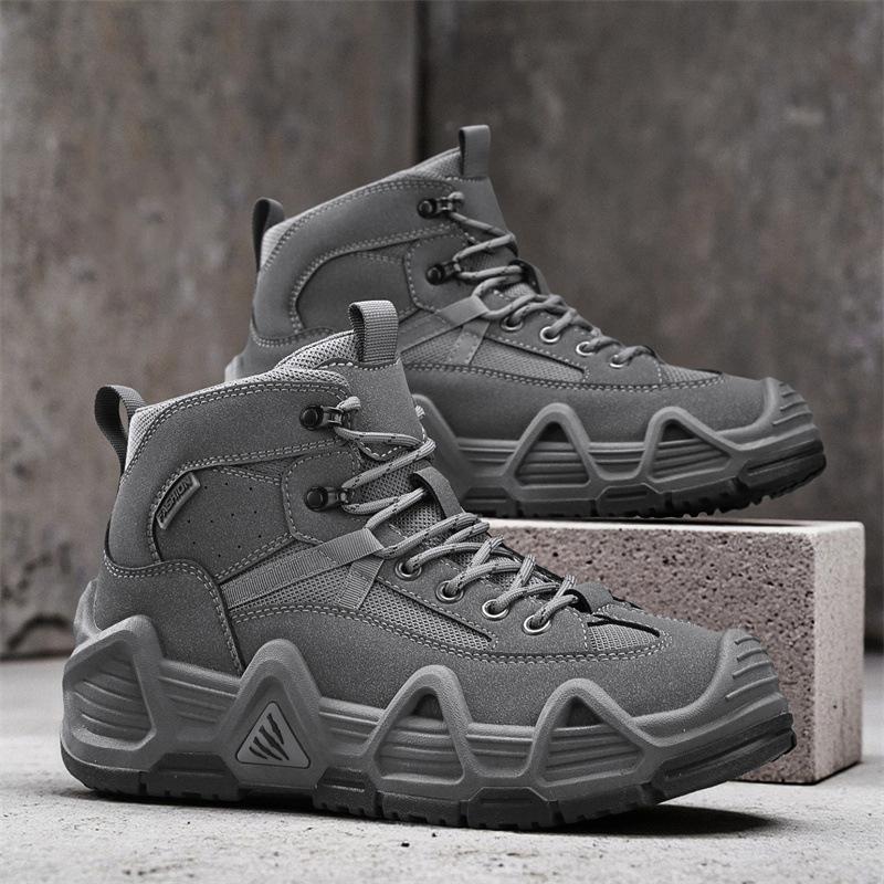 Мужские сверхлегкие тактические ботинки средней высоты для активного отдыха, износостойкие, ботинки-дезерты, уличная обувь, нескользящая, для отдыха, профессиональная спортивная, для пешего туризма, мужская обувь