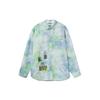 Li Ning X Disney Tie-Dye Printed Loose Casual Long Sleeve Shirt Unisex Shirts Blue Green ASHR117-1