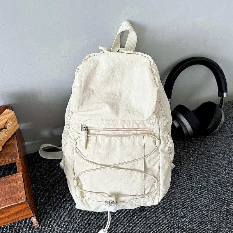 Contrasting Color Women's Outdoor Backpack Mini Men's Hiking Backpack Middle and High School Students New